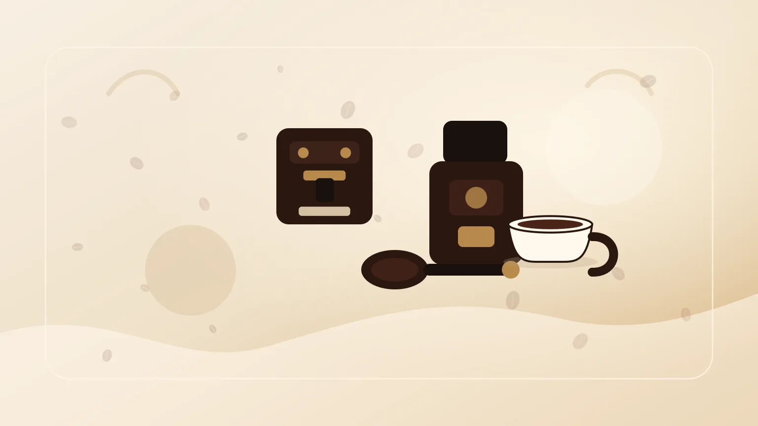 Setup espresso manual com portafiltro, moinho e chávena numa bancada escura sem marcas.