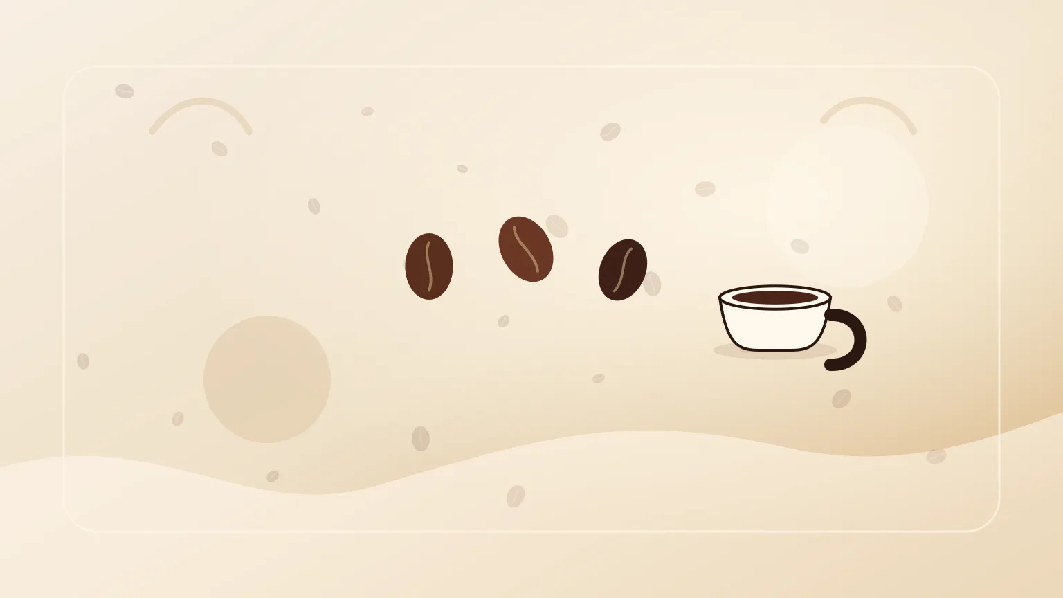 Duas taças com grãos de café diferentes sobre bancada clara de prova.