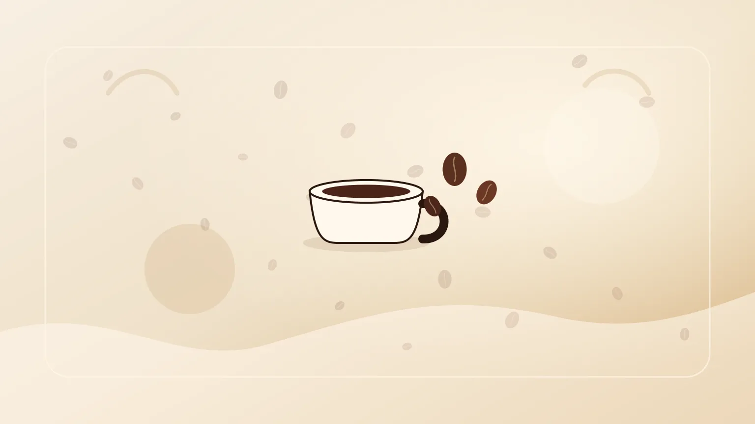 Chávena de espresso com grãos de café sobre azulejo português em tons quentes.